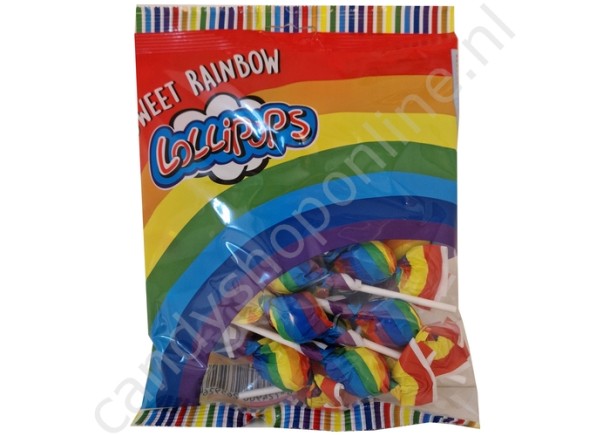 Crest Regenboog Lolliepop fruitsmaak zak ±15 stuks