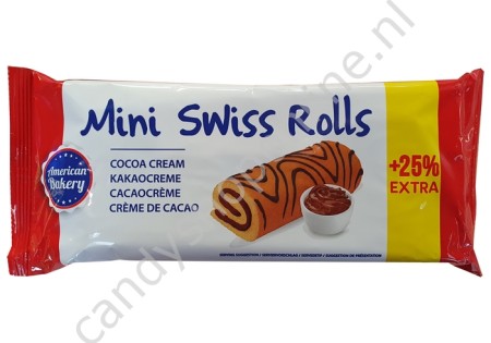 American Bakery Mini Swiss Rol cacao cream 150gr.