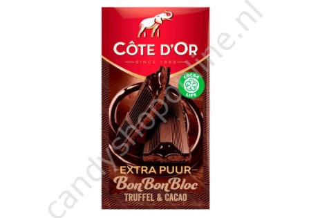 Cote d'Or Bonbonbloc Truffel Puur 190gr.