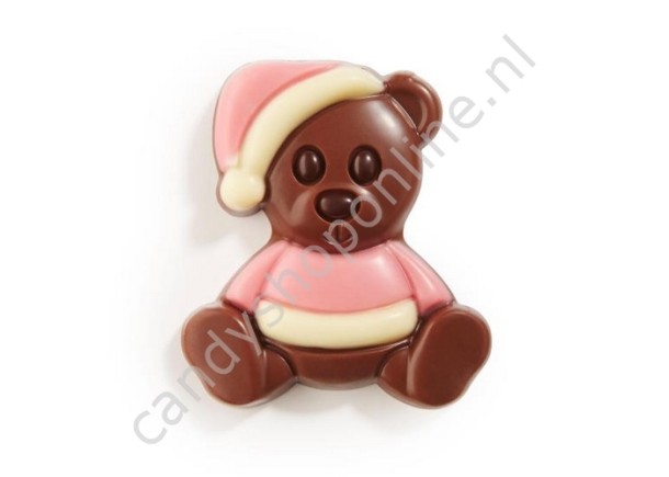 Dragee Chocolade Knuffelbeertje Roze/Wit 