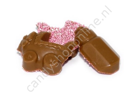 Dragee Chocolade Geboortemix Klein Roze ±4cm