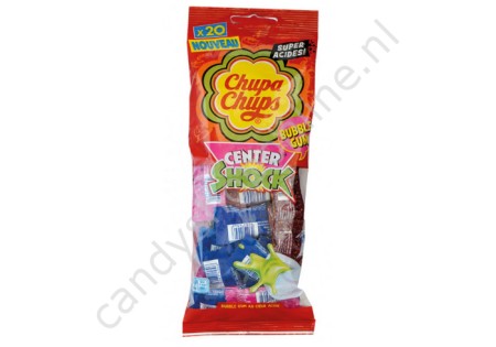 ChupaChups Center Shock bubblegum super sour 20pcs. 80gr.