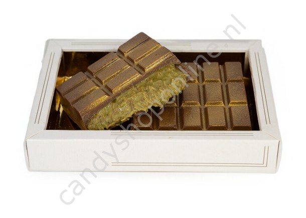 Dubai Chocolade tablet met Krokante Pistache vulling 200gram