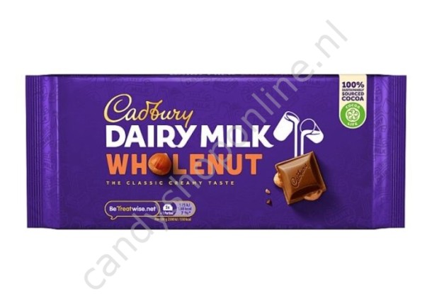 Cadbury Dairy Milk Wholenut 180 gram